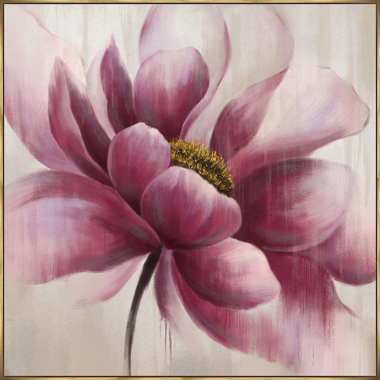 现货现美式轻奢花卉喷绘装饰画 抽象玄关客厅ps画框挂画