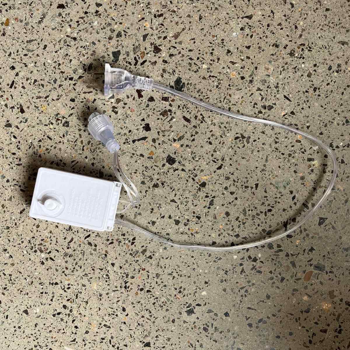 led彩灯串灯冰条窗帘灯 公母接延长线 插头延长线配件