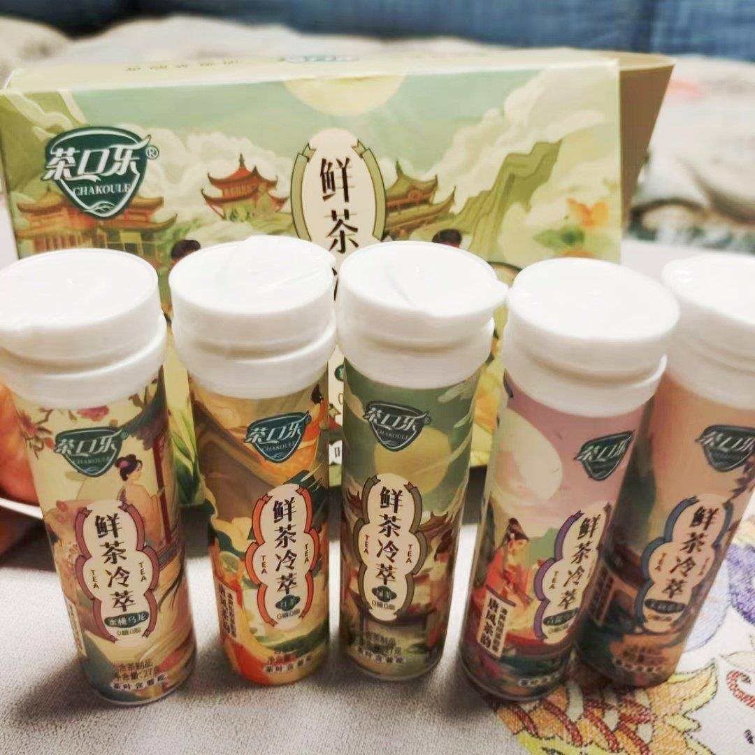 新日期 茶口乐 唐风茶韵鲜茶冷萃草本无糖茶含片27g*5瓶