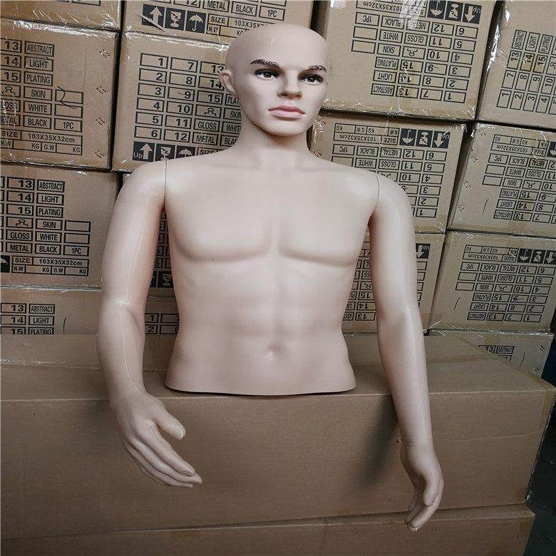 简约现代风格上半身服装模特 男女服装展示用可拆装模特道具