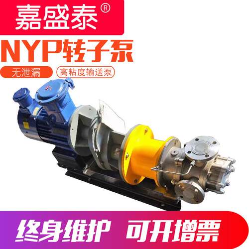 高n水yp粘度转子泵 18m3/嘉盛泰料h膏体输送泵 不锈钢自吸防材稠
