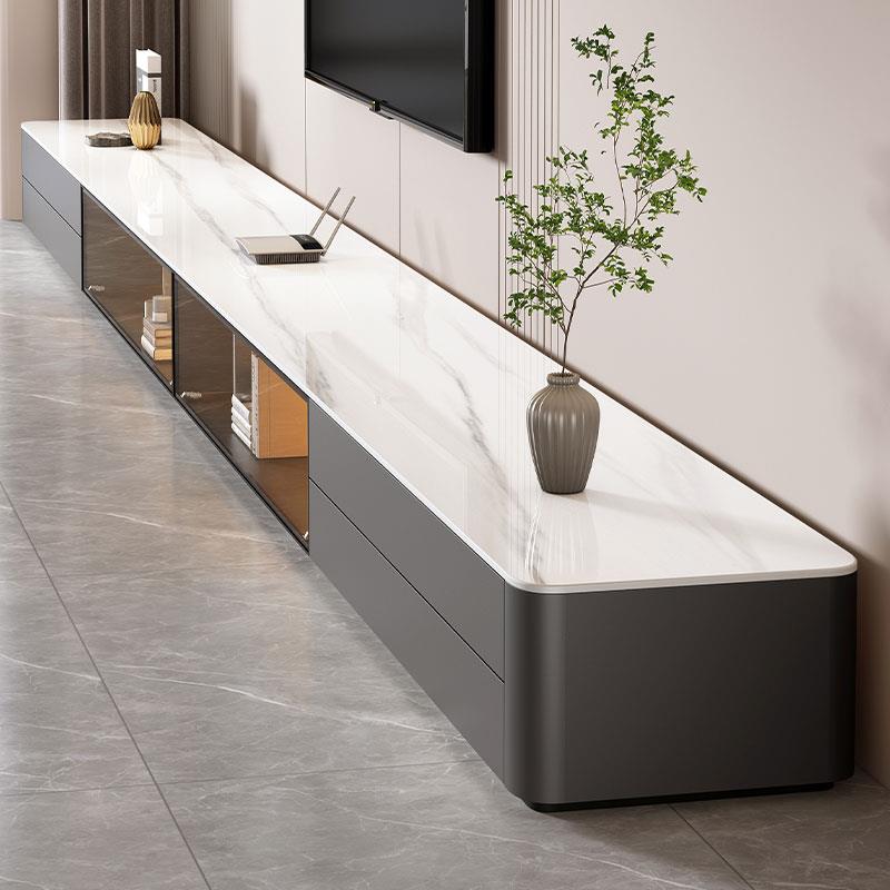 鹏音伴电视 柜 客厅家用2025新款小户型现代轻奢高级感茶几电视机 柜 组合摆件饰品