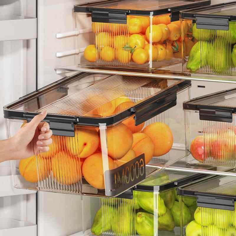 保鲜盒食品级冰箱专用收纳盒带盖密封盒食物饺子盒水果蔬菜食品罐