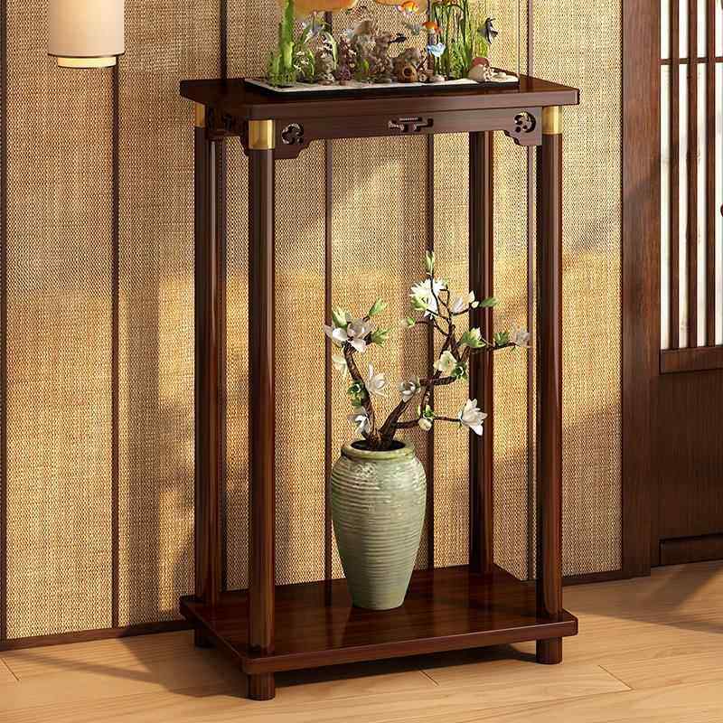 中式花台客厅落地式置物架阳台楠竹花台2025新款室内多层花盆架