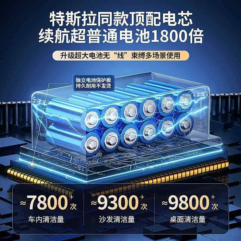 车载862吸尘器车两用大吸力迷你手式室内沙发桌除尘家器充持电面