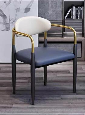 意餐椅式极简轻奢茶椅家代用现简约咖啡店茶店酒店展会SHI靠奶背