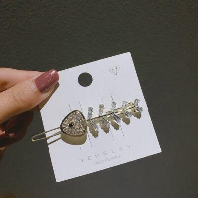 Popular Hollow Flash Diamond Fish Bone Frog Buckle Elegant S