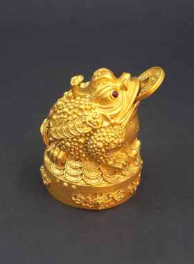 沙金金蟾三脚蟾蜍开业财富金蟾摆件家居装饰工艺品金蟾厂家