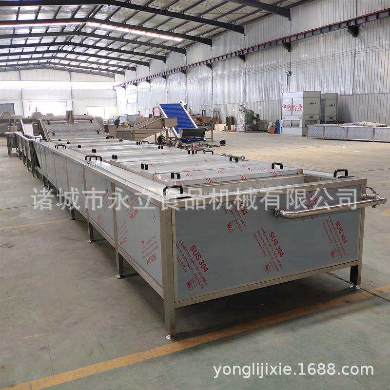 全自动海鲜蔬菜浸泡漂烫冷却设备啤酒酸奶笋片巴氏灭菌流水线厂家