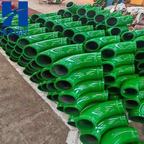 中.联泵车臂架双层耐磨弯头 R180*90°弯头 烤漆淬火弯头