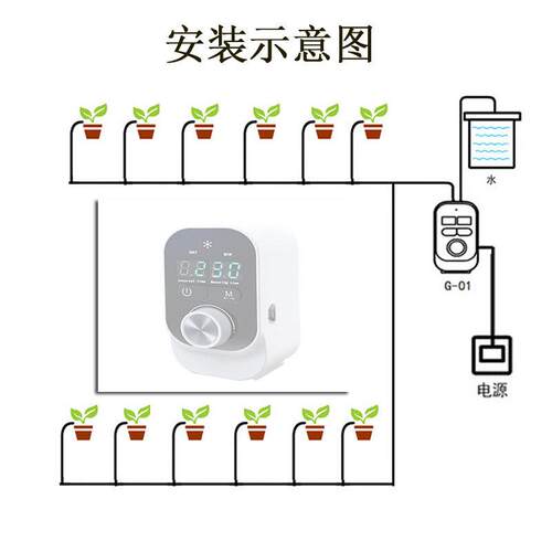 浇花器园林滴灌工具自动浇水器园艺灌溉套装旋钮式定时器智能灌溉