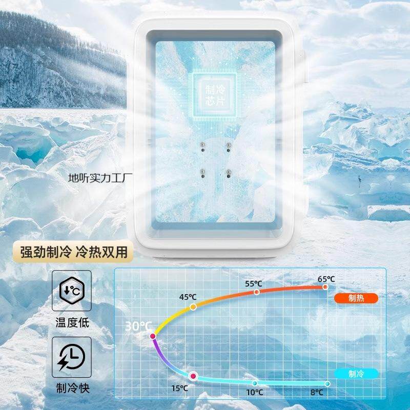 小型小冰箱宿舍i迷你一人办公室桌面2026年新款车载冰柜220V