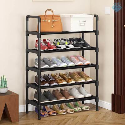 Shoe Rack Aluminum Metal Standing Shoe Rack DIY Shoes Shelf