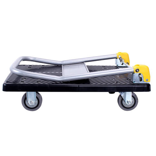 塑料家用推车平板手推车轻型小拖车折叠静音搬运车拉货小推车便携