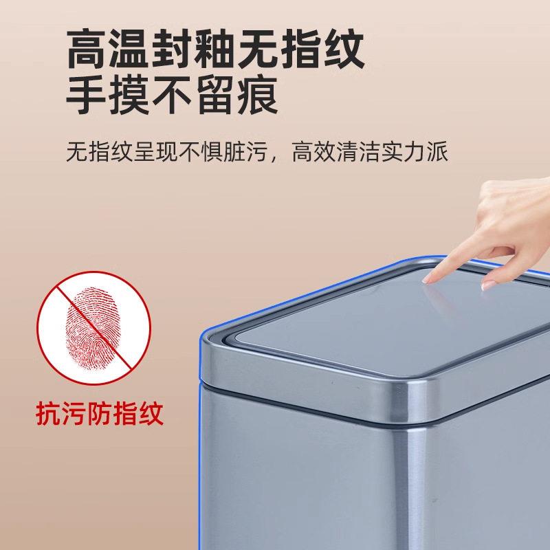 不锈钢窄型脚踏垃圾桶家用创意夹缝卫生间厨房客厅带盖分类垃圾桶