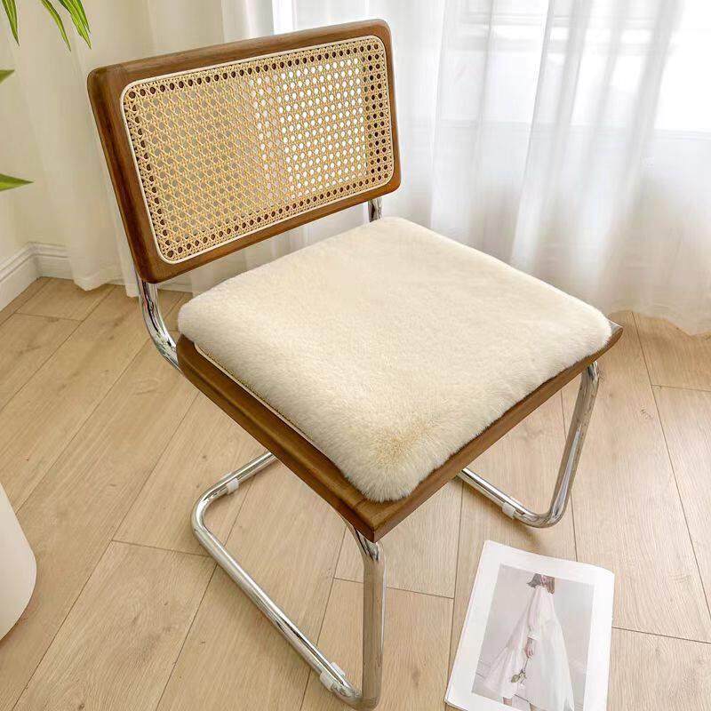 兔毛绒椅子垫秋冬加厚办公室电脑椅休闲餐椅坐垫学生凳子屁股座垫,居家布艺,椅垫,淘宝优惠券,粉丝福利购,淘宝优惠卷