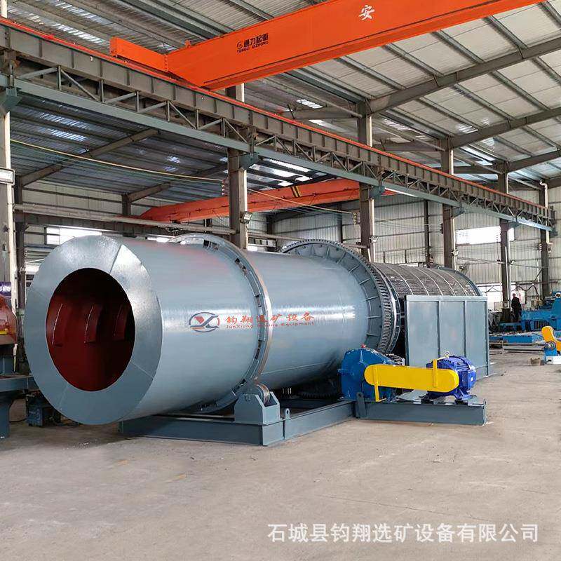 大型圆筒洗矿机洗石机鹅卵石高岭土粘性泥清洗筛分洗沙机设备