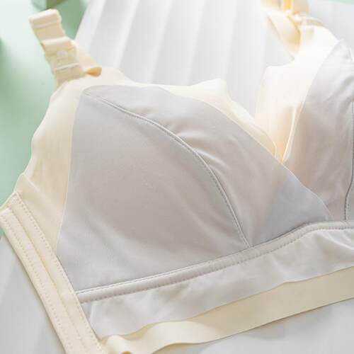 新款直销一体式无痕哺乳内衣罩防下垂产后上开扣母乳喂奶怀孕期孕