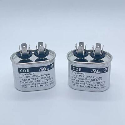 墨西哥CDE 32FD3703A-F 3UF 370VAC 54*33*41mm 电机启动电容