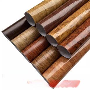 汽车木纹内饰贴纸改色膜哑光桃木纹中控贴纸 高档亮面梨花纹贴膜