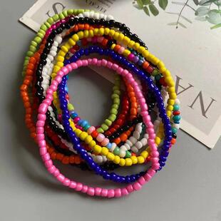 Anklet for Women Colorful Fashion Girl Tiny Seed Beads Foot