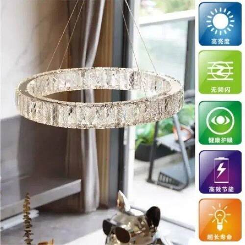 Light luxury crystal chandelier Bedroom, master bedroom,