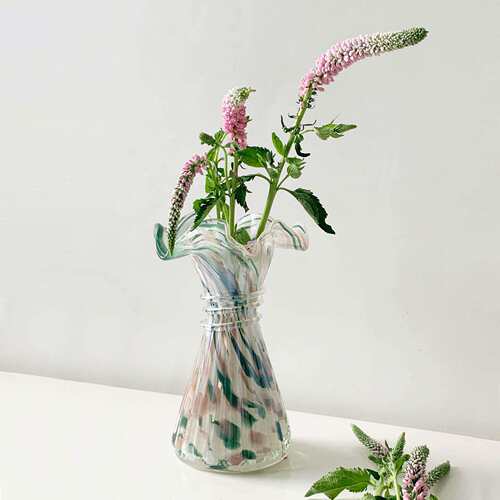 家居中古芬顿风麦穗wheat琉璃花瓶插花器法式客厅软装小清新摆件
