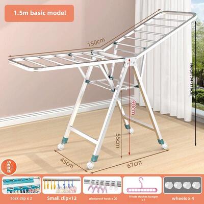 Clothes Drying Rack Indoor/Outdoor Collapsible Laundry