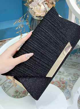 潮牌韩版信封手拿包斜跨小包包KTV公主工作包女包手提女包晚宴包