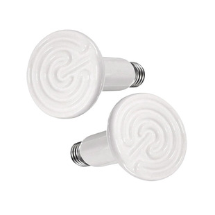 爬宠陶瓷加热灯鹦鹉宠物无光保温灯泡养殖场小鸡育雏红外线取暖灯