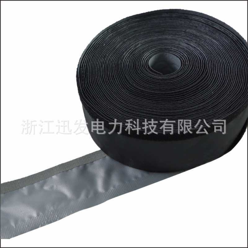 贴式电线线管黑色电缆线管束带粘包束魔术式钮扣pvc布套结保护