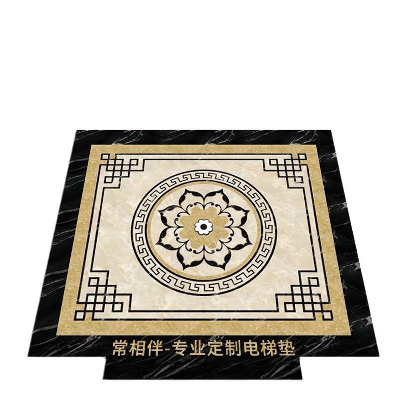 电梯间内轿厢专用地垫PVC地毯仿大理石地胶地板logo耐磨防火