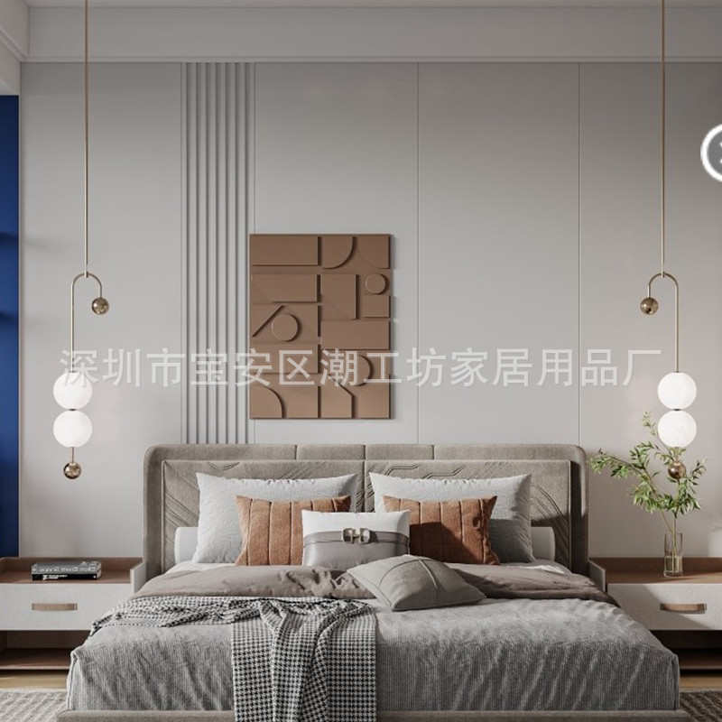 简约灯卧室新款餐厅床头茶店灯吊灯葡萄北欧吧台现代网玄关红奶串