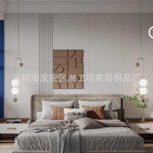 简约灯卧室新款餐厅床头茶店灯吊灯葡萄北欧吧台现代网玄关红奶串