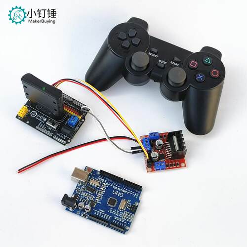 用于Arduino机械臂控制的12通道舵机电机Ps2遥控器集