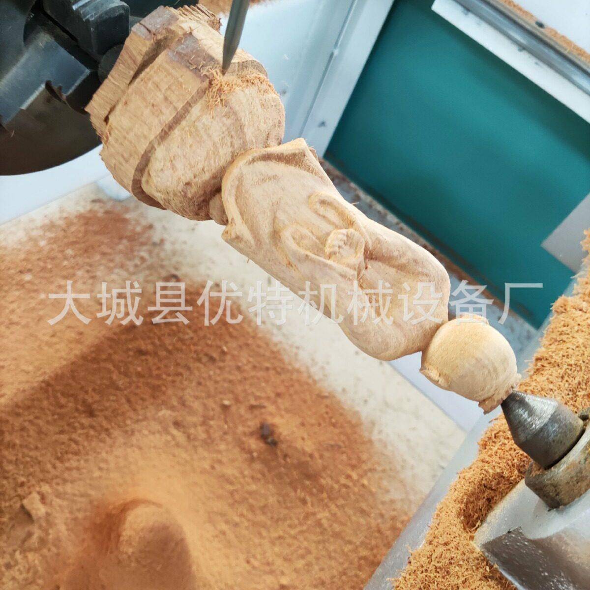 精度四轴数控雕刻机文玩摆件圆雕机崖柏挂件刻字雕花电脑雕刻机
