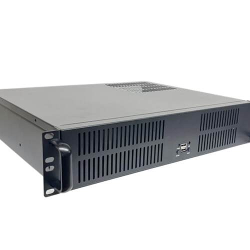 2U工业机箱35CM短工控3个硬盘ATX电源MATX主板4槽服务器存储电脑