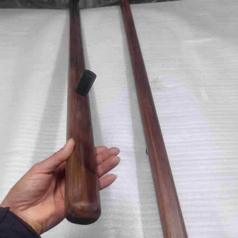 中式实木雕刻大拉手 客制化璃SLF门用条形拉手800X120玻0m m孔木