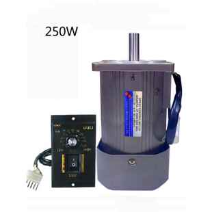 250W电机光轴减速电机单相220V 1400转或2800转可调正反转速度