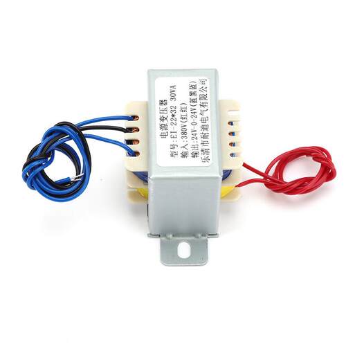 全铜包壳引线变压器EI-22*3230VA380V/24V-0-24V低频电源变压器