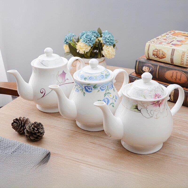 家用陶瓷耐高温茶水壶饭店餐桌过滤泡茶壶包邮大中小号容量凉水壶