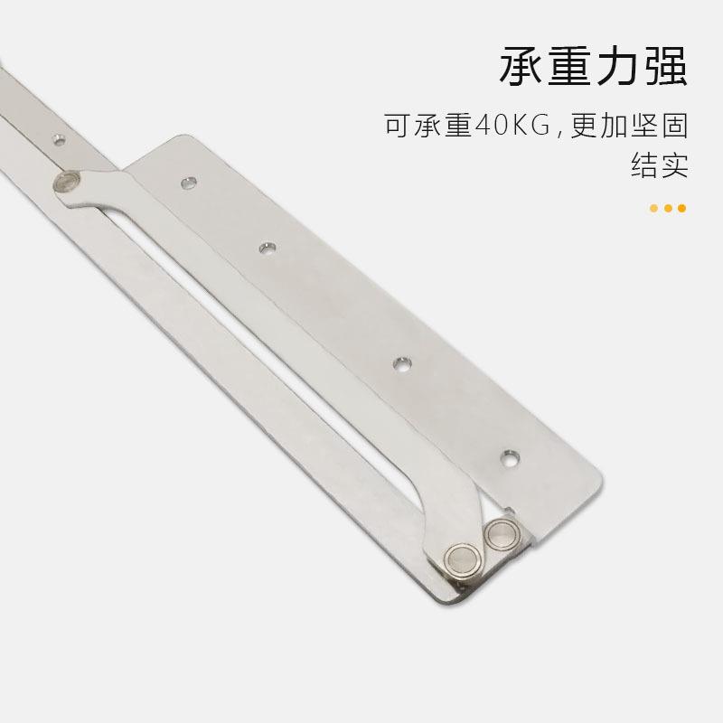 折叠门门铰444链衣柜门木门天推地铰链可折冲叠拉五金配件静音缓