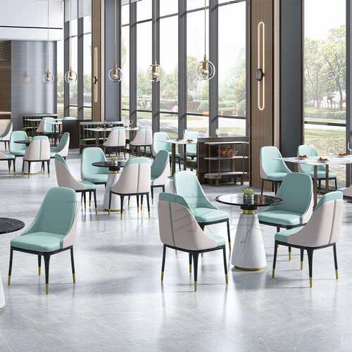 新款直销轻奢售楼处洽谈桌椅组合简约休息区接待北欧网红奶茶店岩