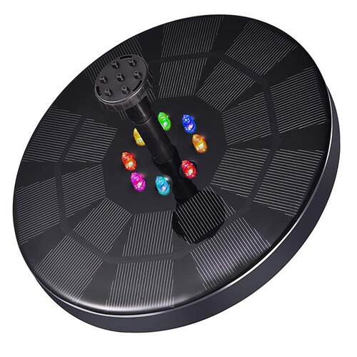带LED灯喷泉3W蓄电池太阳能喷泉太阳能漂浮喷泉室内创意科技喷泉