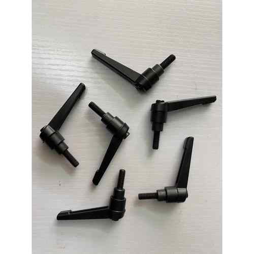 锌合金黑色7字可调节手柄 机床定位锁紧把手 万向调节M6*20/25/32