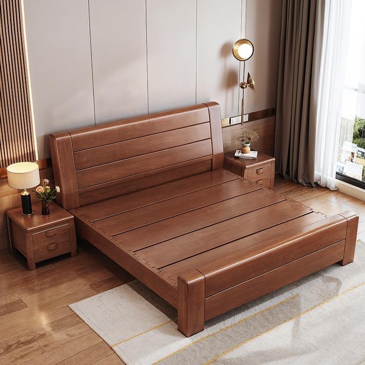 新中式榫卯全实木床1.8米双人主卧室现代简约气压储物经济型大床