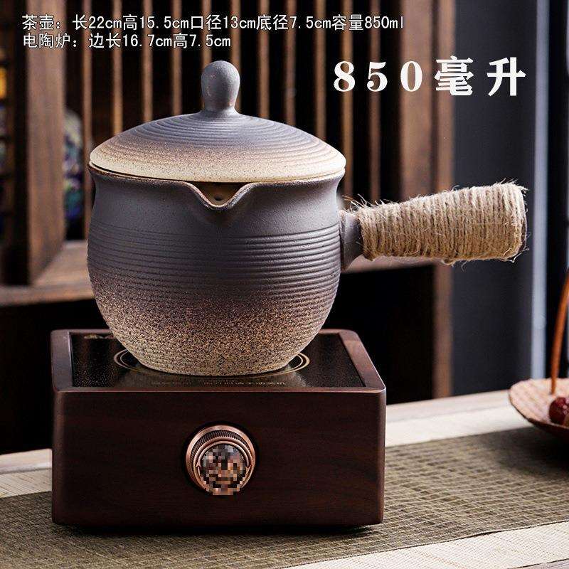 粗陶罐罐茶围炉煮茶壶新款煮茶器烤奶茶泡茶壶煮茶炉电陶炉一整套