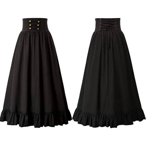 Women's Word Lotus Leaf Skirt Festival Ball during the