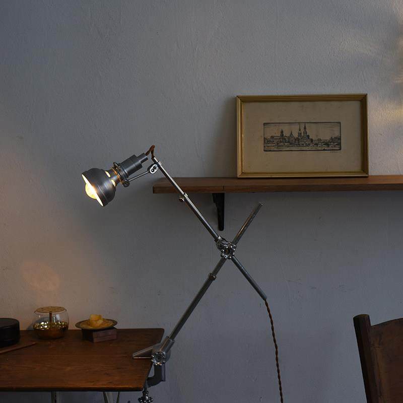 年轮公园ZORING PARK宅造店 铸铝覆古夹式台灯工业风折叠桌面灯,家装灯饰光源,装饰台灯,淘宝优惠券,粉丝福利购,淘宝优惠卷