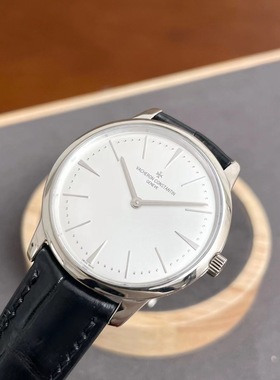 公价20.6万 98新36mm江诗丹顿18k白金原镶钻手动机械男表81530
